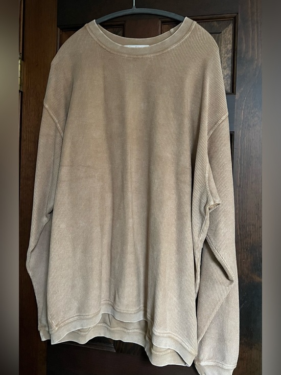 Moon Ryder Tops - Moon Ryder Oversized Mineral Washed Ribbed Sweatshirt 2X NWOT